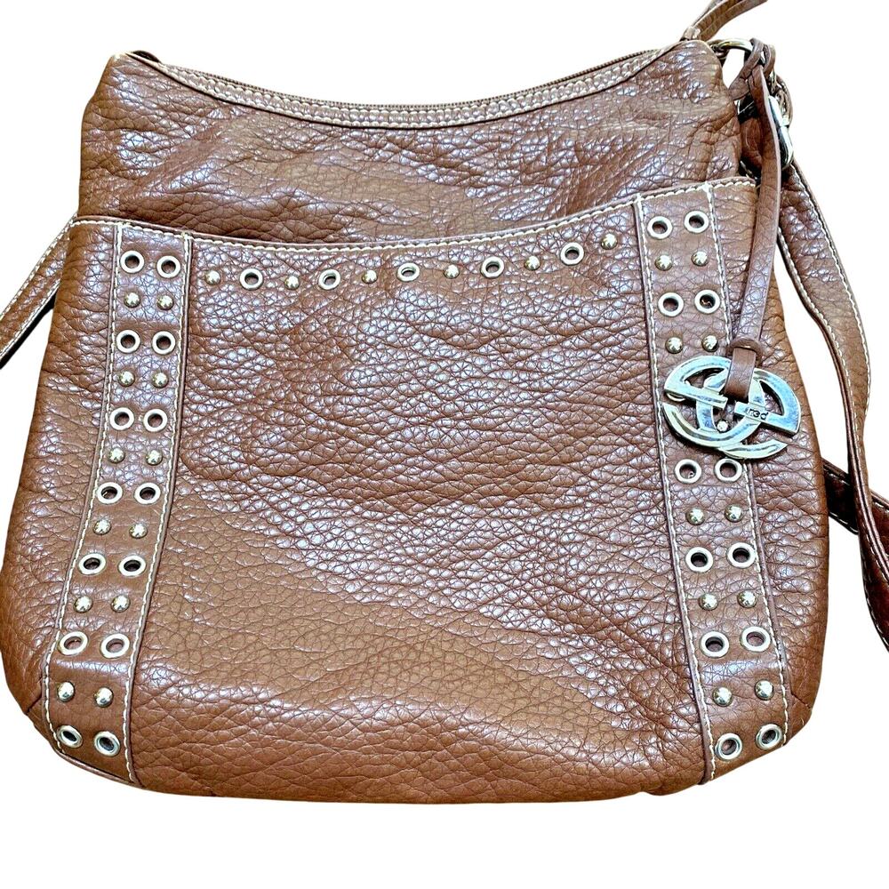 Vintage Red by Marc Ecko Purse Bag Brown Pebbled Finish Crossbody Shoulderbag